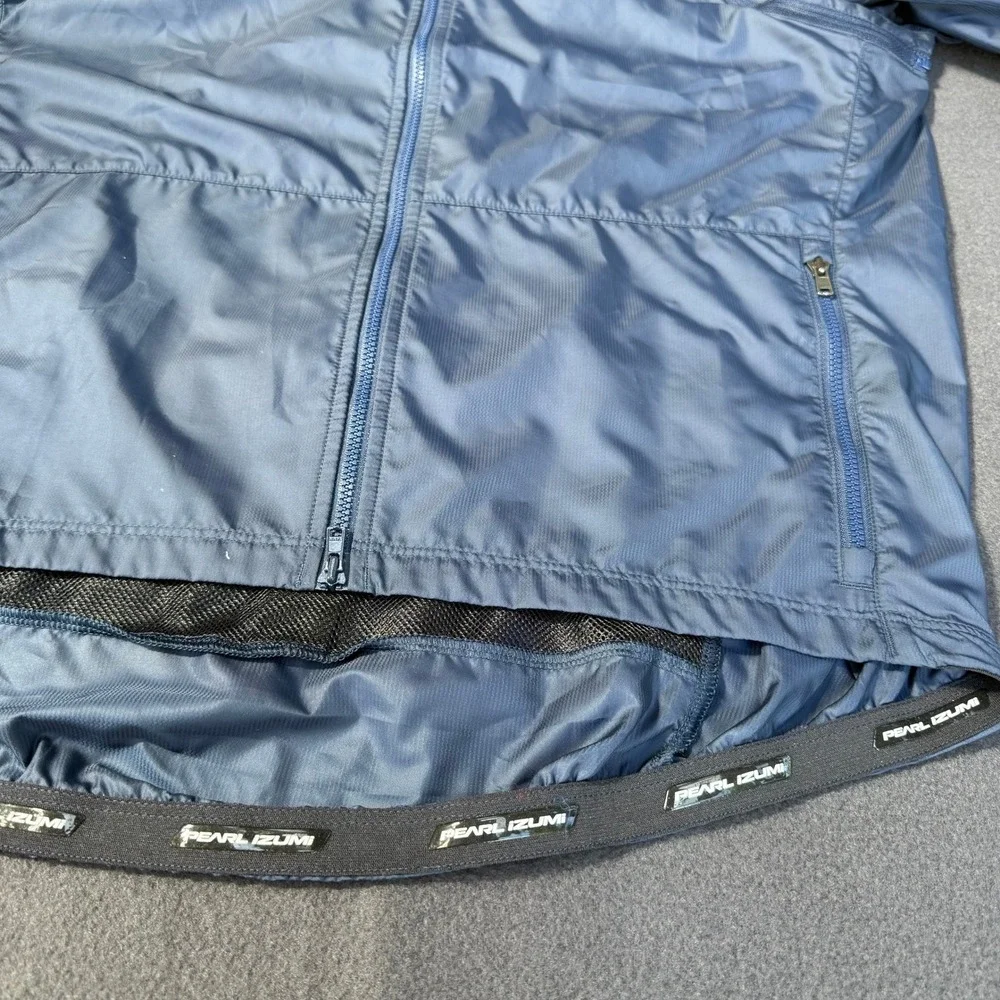Pearl Izumi Mens Elite Escape Convert Jacket Navy Blue Cycling Windbreaker L NEW